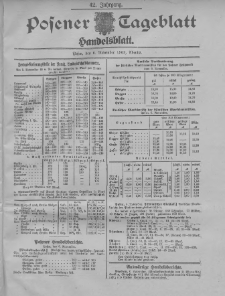 Posener Tageblatt. Handelsblatt 1903.11.06 Jg.42