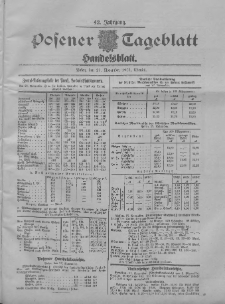 Posener Tageblatt. Handelsblatt 1903.11.27 Jg.42