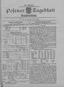 Posener Tageblatt. Handelsblatt 1903.12.28 Jg.42