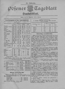 Posener Tageblatt. Handelsblatt 1903.12.31 Jg.42