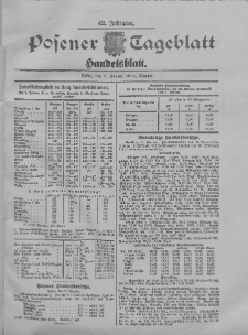 Posener Tageblatt. Handelsblatt 1904.01.07 Jg.42