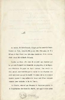 [Odezwa Inc.:] " M La maison de Saint-Casimir, dirigée par les soeurs de Saint-Vincent de Paul ..."