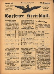 Gnesener Kreisblatt 1914.03.28 Jg.63 Nr25