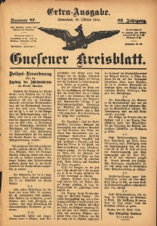 Extra-Ausgabe 1914.10.10 Nr87