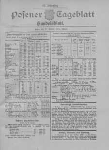 Posener Tageblatt. Handelsblatt 1904.01.27 Jg.42