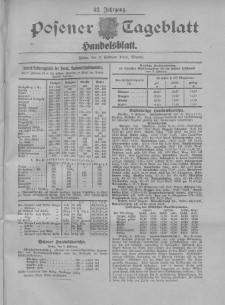 Posener Tageblatt. Handelsblatt 1904.02.09 Jg.42