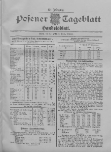 Posener Tageblatt. Handelsblatt 1904.02.23 Jg.42
