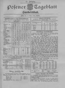 Posener Tageblatt. Handelsblatt 1904.03.15 Jg.42