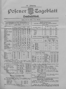 Posener Tageblatt. Handelsblatt 1904.03.21 Jg.42