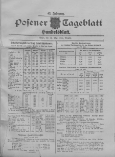 Posener Tageblatt. Handelsblatt 1904.05.13 Jg.42