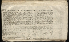 Konfederacya woiewodztwa Wilenskiego