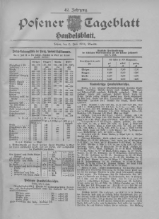 Posener Tageblatt. Handelsblatt 1904.07.05 Jg.42
