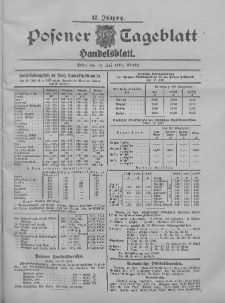 Posener Tageblatt. Handelsblatt 1904.07.18 Jg.42