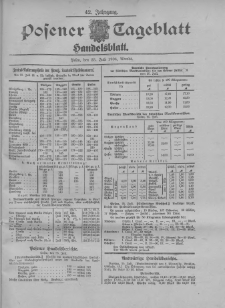 Posener Tageblatt. Handelsblatt 1904.07.25 Jg.42