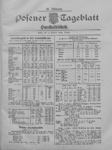 Posener Tageblatt. Handelsblatt 1904.10.05 Jg.42