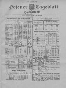 Posener Tageblatt. Handelsblatt 1904.10.26 Jg.42