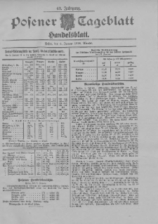 Posener Tageblatt. Handelsblatt 1905.01.03 Jg.44
