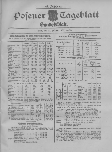 Posener Tageblatt. Handelsblatt 1905.02.20 Jg.44