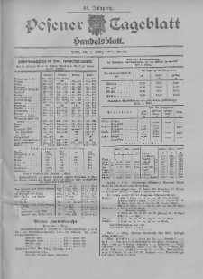 Posener Tageblatt. Handelsblatt 1905.03.01 Jg.44