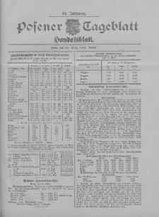 Posener Tageblatt. Handelsblatt 1905.03.23 Jg.44