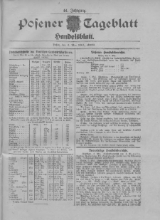 Posener Tageblatt. Handelsblatt 1905.05.06 Jg.44