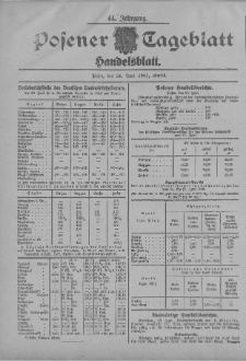 Posener Tageblatt. Handelsblatt 1905.06.29 Jg.44