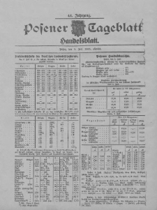 Posener Tageblatt. Handelsblatt 1905.07.05 Jg.44