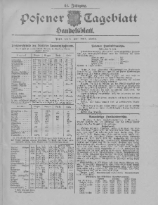 Posener Tageblatt. Handelsblatt 1905.07.08 Jg.44