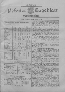 Posener Tageblatt. Handelsblatt 1903.11.14 Jg.42