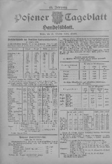 Posener Tageblatt. Handelsblatt 1905.10.23 Jg.44