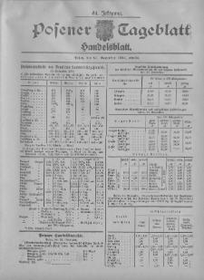 Posener Tageblatt. Handelsblatt 1905.11.24 Jg.44