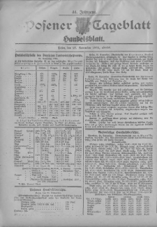 Posener Tageblatt. Handelsblatt 1905.11.25 Jg.44
