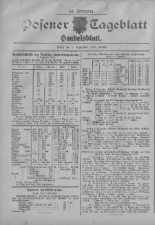 Posener Tageblatt. Handelsblatt 1905.12.08 Jg.44