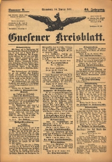 Gnesener Kreisblatt 1915.01.30 Jg.64 Nr9