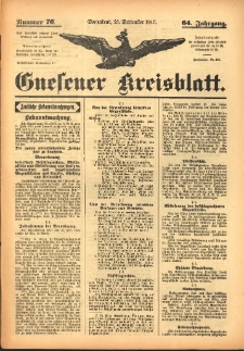 Gnesener Kreisblatt 1915.09.25 Jg.64 Nr76