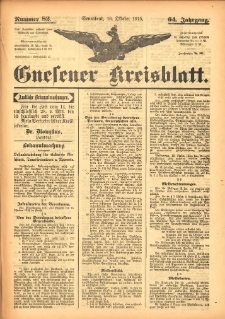 Gnesener Kreisblatt 1915.10.16 Jg.64 Nr82
