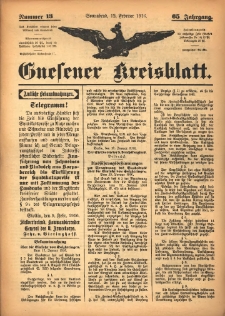 Gnesener Kreisblatt 1916.02.12 Jg.65 Nr13