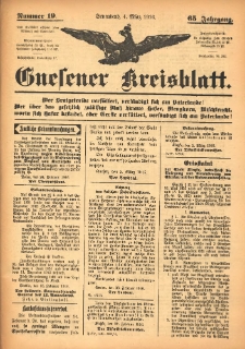 Gnesener Kreisblatt 1916.03.04 Jg.65 Nr19