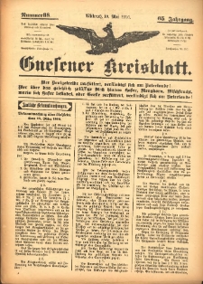 Gnesener Kreisblatt 1916.05.10 Jg.65 Nr38