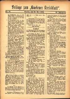 Beilage zum „Gnesener Kreisblatt” 1916.05.31 Nr44