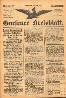 Gnesener Kreisblatt 1916.07.22 Jg.65 Nr59