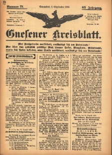 Gnesener Kreisblatt 1916.09.02 Jg.65 Nr71