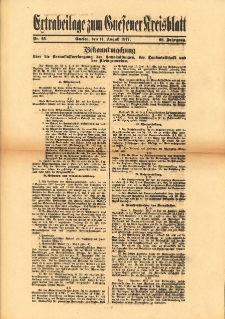 Extrabeilage zum Gnesener Kreisblatt 1917.08.11 Nr64