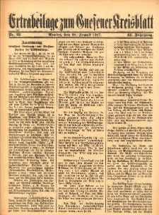 Extrabeilage zum Gnesener Kreisblat 1917.08.18 Nr66