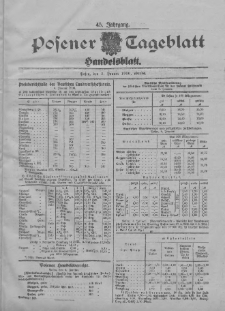 Posener Tageblatt. Handelsblatt 1906.01.05 Jg.45