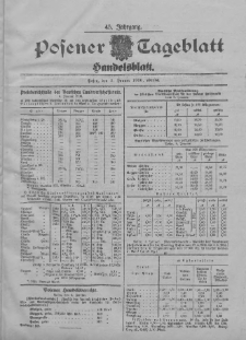 Posener Tageblatt. Handelsblatt 1906.01.05 Jg.45