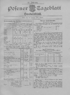 Posener Tageblatt. Handelsblatt 1906.01.29 Jg.45