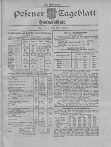 Posener Tageblatt. Handelsblatt 1906.03.08 Jg.45