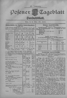 Posener Tageblatt. Handelsblatt 1906.03.20 Jg.45