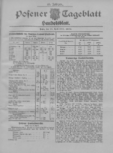 Posener Tageblatt. Handelsblatt 1906.04.19 Jg.45